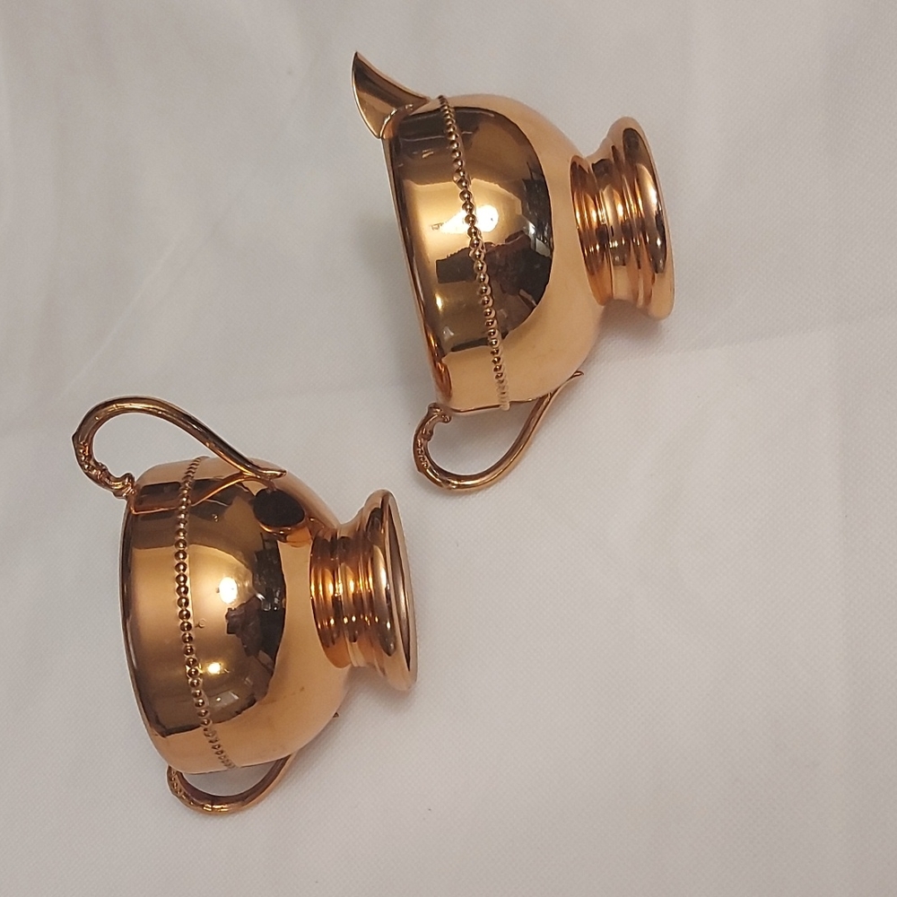 Vintage Viking Plate E.P. Copper Lead Mounts